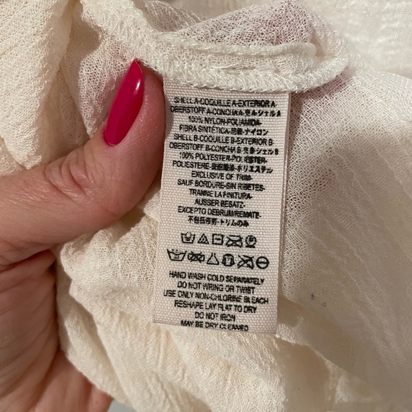 Free People- Lace and velvet detail top , Size XS - Picture 10 of 10